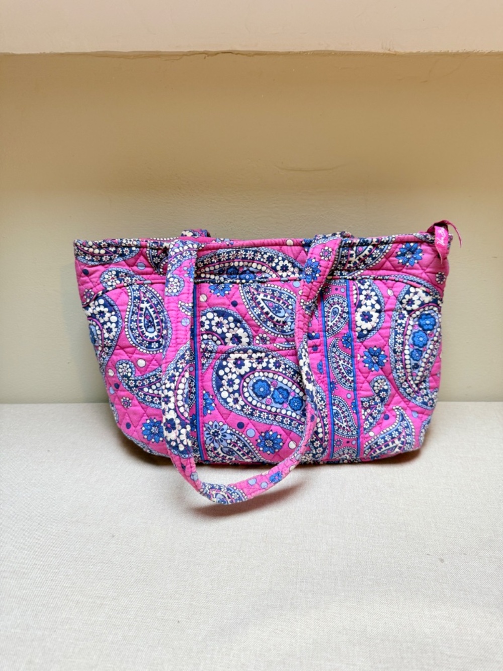 Vera Bradley Boysenberry Purple Paisley Purse Bag Tote 2011 - Picture 2 of 12